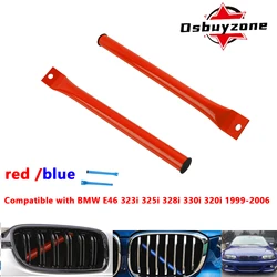 Parrilla delantera roja con barras en V para BMW Serie 3 E90-E93