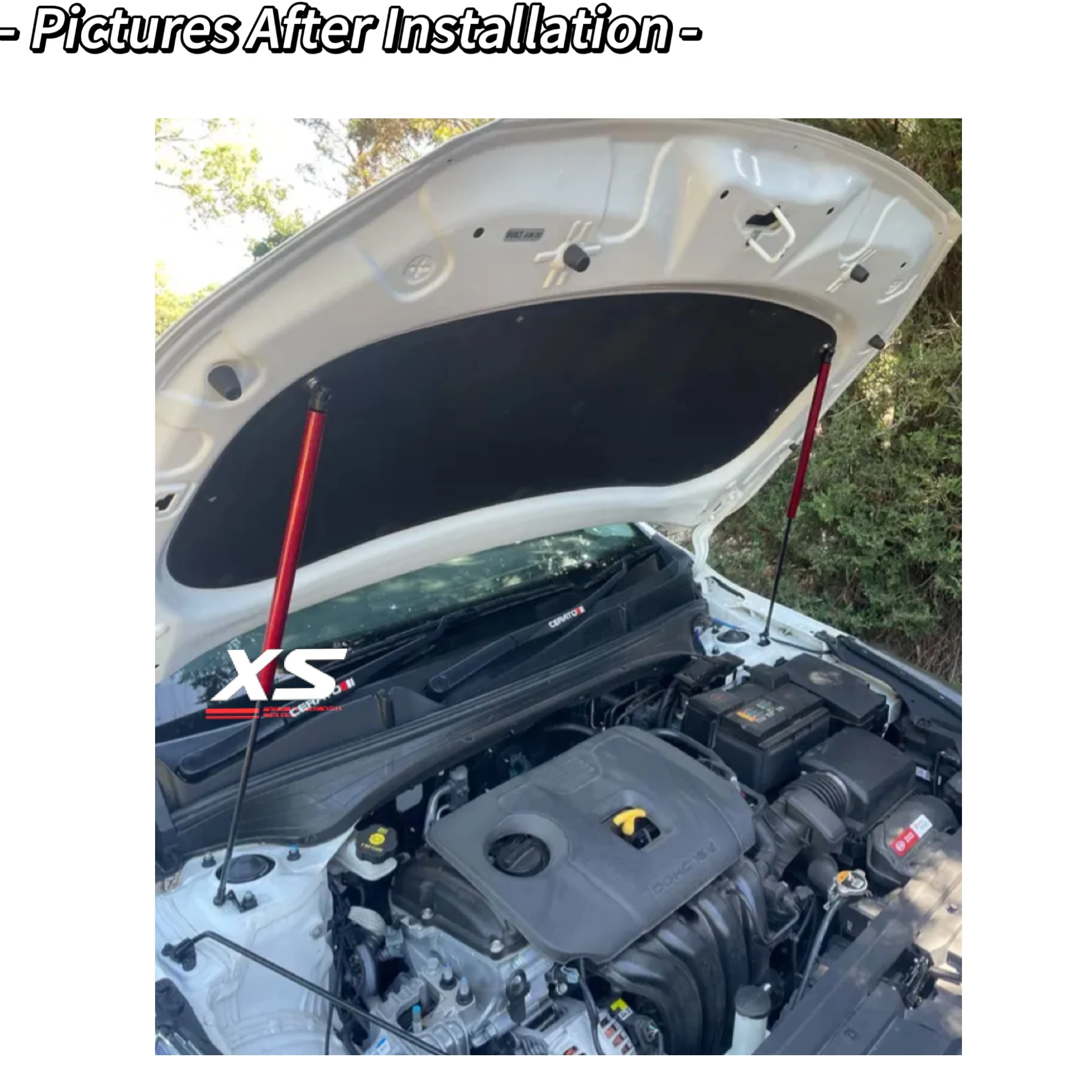 Amortiguadores de capó para Kia Forte/Cerato BD 2018-2024 - imagen 3