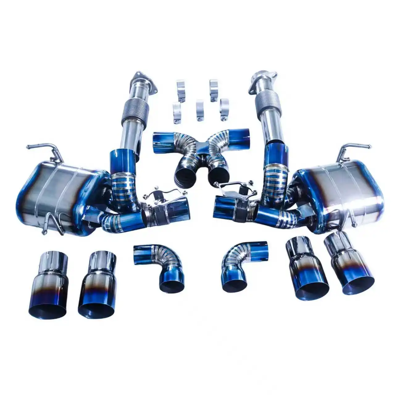 Escape cat-back GFC con válvula azul para Corvette C8 ZR1 5.5L - imagen 5