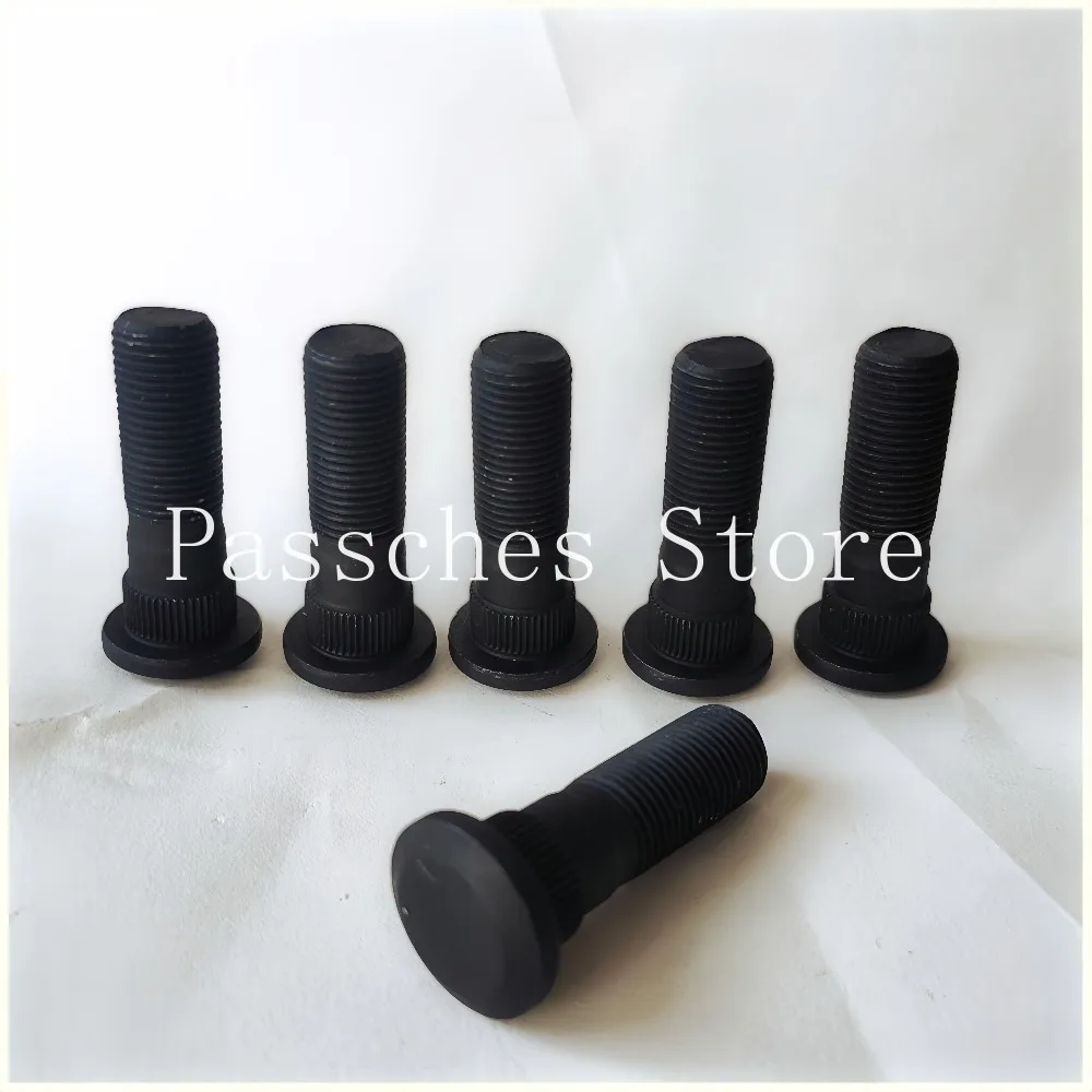 5 uds pernos de rueda tornillos estriados para Ford Transit M16x1,5 moleteados diámetro 18,5mm longitud 59mm - imagen 2