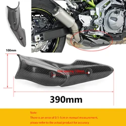 Tubo enlace medio escape térmica fibra carbono Kawasaki Z900 Ninja 900