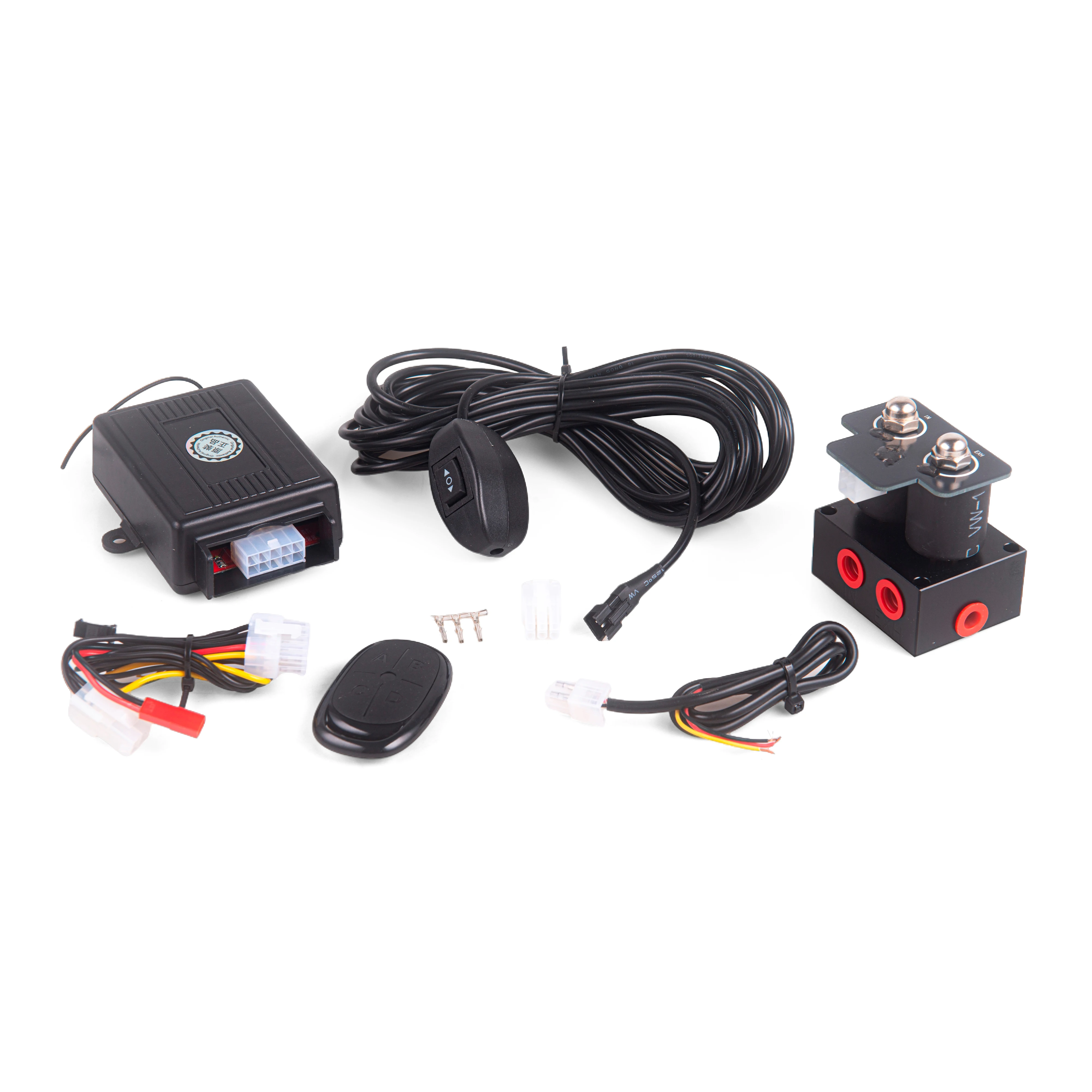 kit de suspensión neumática de 1 vía con control remoto e interruptor electrónico