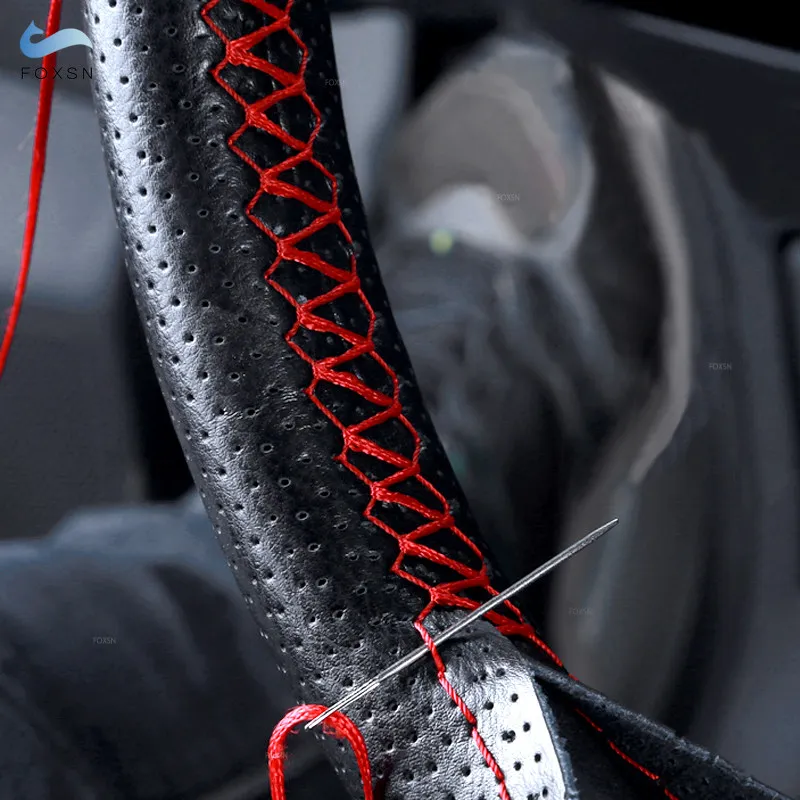 Funda de volante microfibra perforada para VW Golf 4 MK4 y Passat B5 - imagen 5