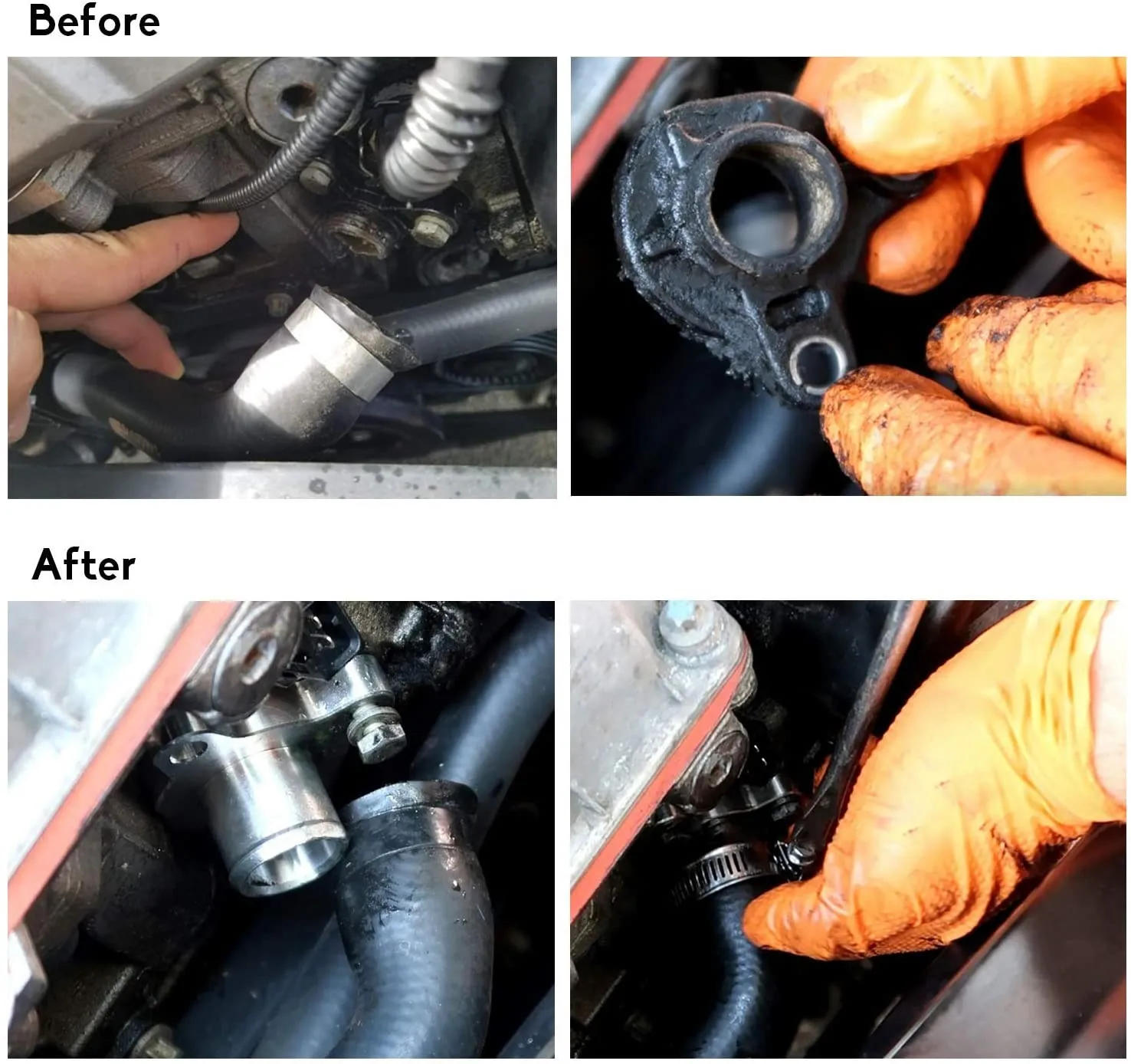 Manguera agua aluminio BMW 335i N54 con referencia OEM 11537541992 - imagen 5
