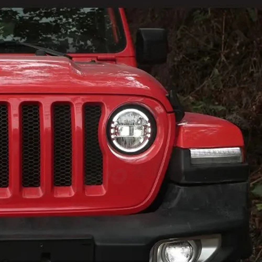 Faros LED con lente proyectora para Jeep Wrangler 2018-2024 - imagen 4