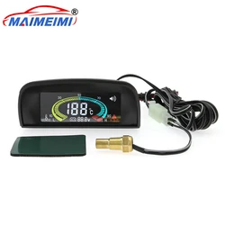 Medidor de temperatura del agua LCD 12V/24V con sensor para coche
