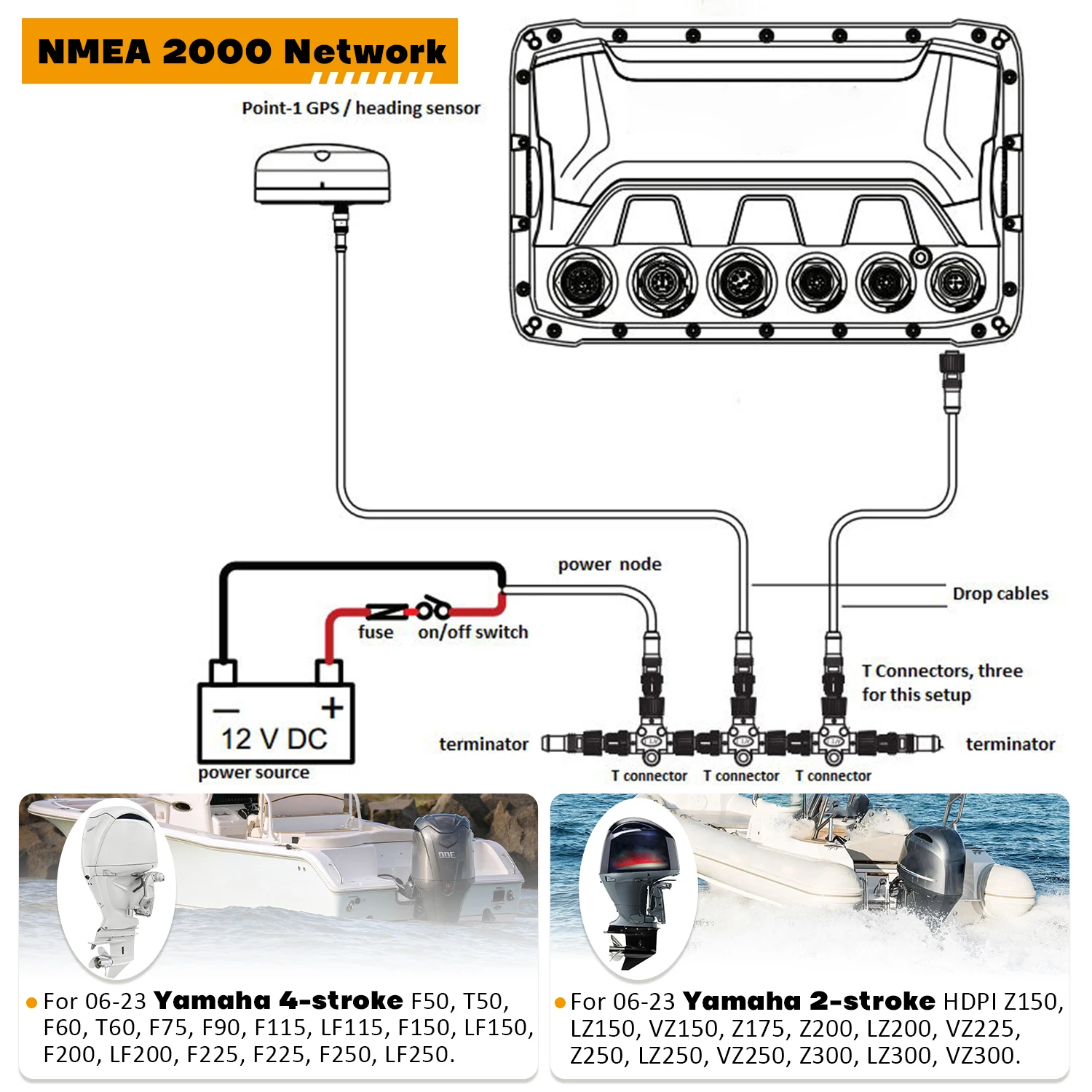 Conector T para red NMEA 2000