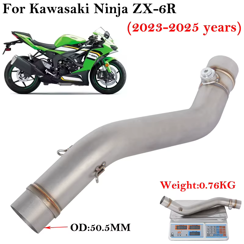 Escape Slip-On de acero inoxidable para Kawasaki Ninja ZX-6R 636