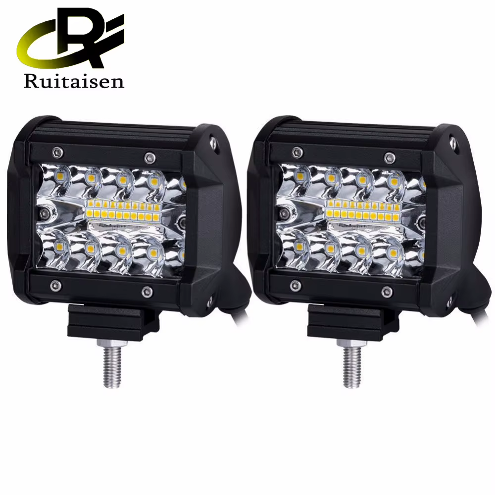 Foco LED auxiliar 4 pulgadas 60 W para todoterreno