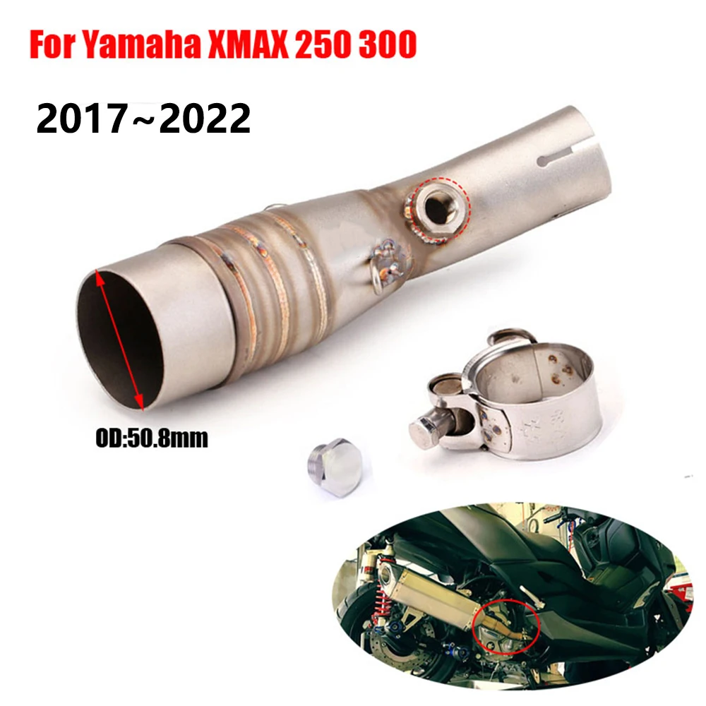 Tubo escape inoxidable Yamaha X-MAX 300 2017-2022 - imagen 2