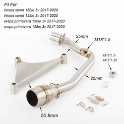 Silenciador de escape de 51 mm para Vespa Sprint y Primavera 125/150