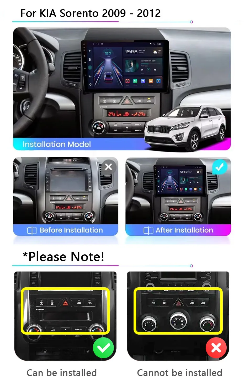 Unidad principal de radio RSNAVI para KIA Sorento