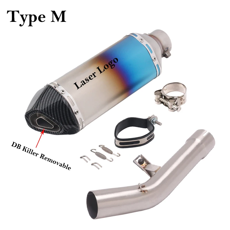 Slip On para Suzuki Bandit 650 2007 - 2016 sistemas de Escape de motocicleta tubo de enlace de Escape tubo modificado silenciador de 51mm con DB Killer - imagen 4