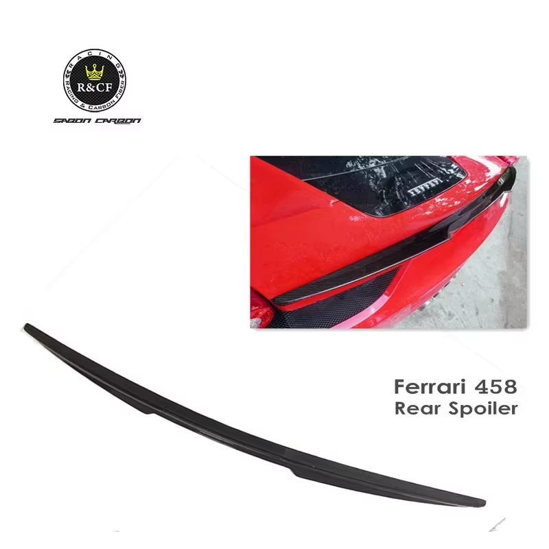 Alerón trasero fibra de carbono Ferrari 458 Italia Spider 2011-2016