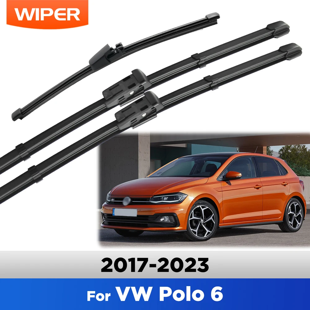 Juego limpiaparabrisas delantero y trasero VW Polo 6 2017-2023