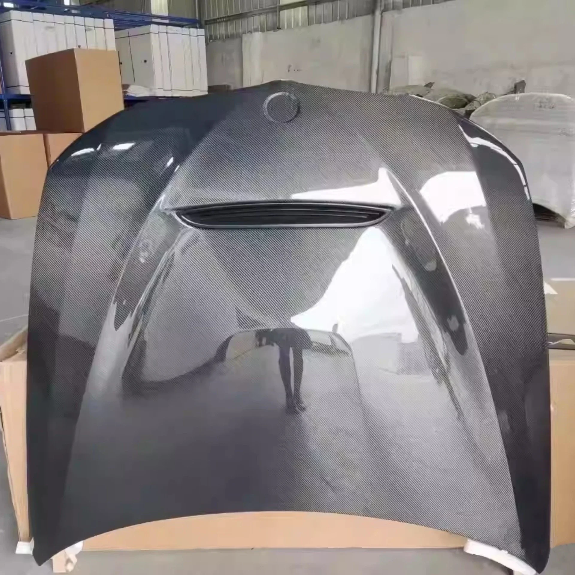 Kit de carrocería de cubierta de motor de fibra de carbono para BMW Serie 3 E92 capó GTS modificado capó ligero accesorios de coche