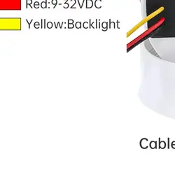 Velocímetro GPS digital con odómetro y retroiluminación de 7 colores
