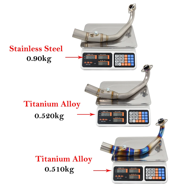 Tubo de enlace medio en titanio para Honda Forza 300 - imagen 3