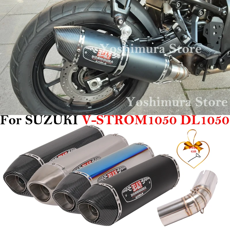 Silenciador de escape Yoshimura carbono con DB-Killer – V-Strom 1050
