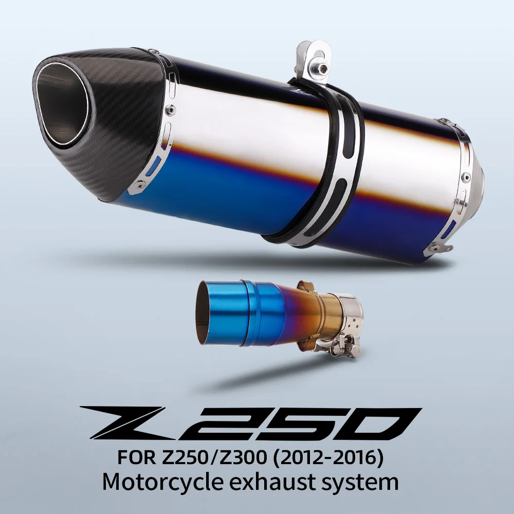 Adaptador Escape 51mm Z250 Z300 2012-2016 - Conector Tubo Silenciador