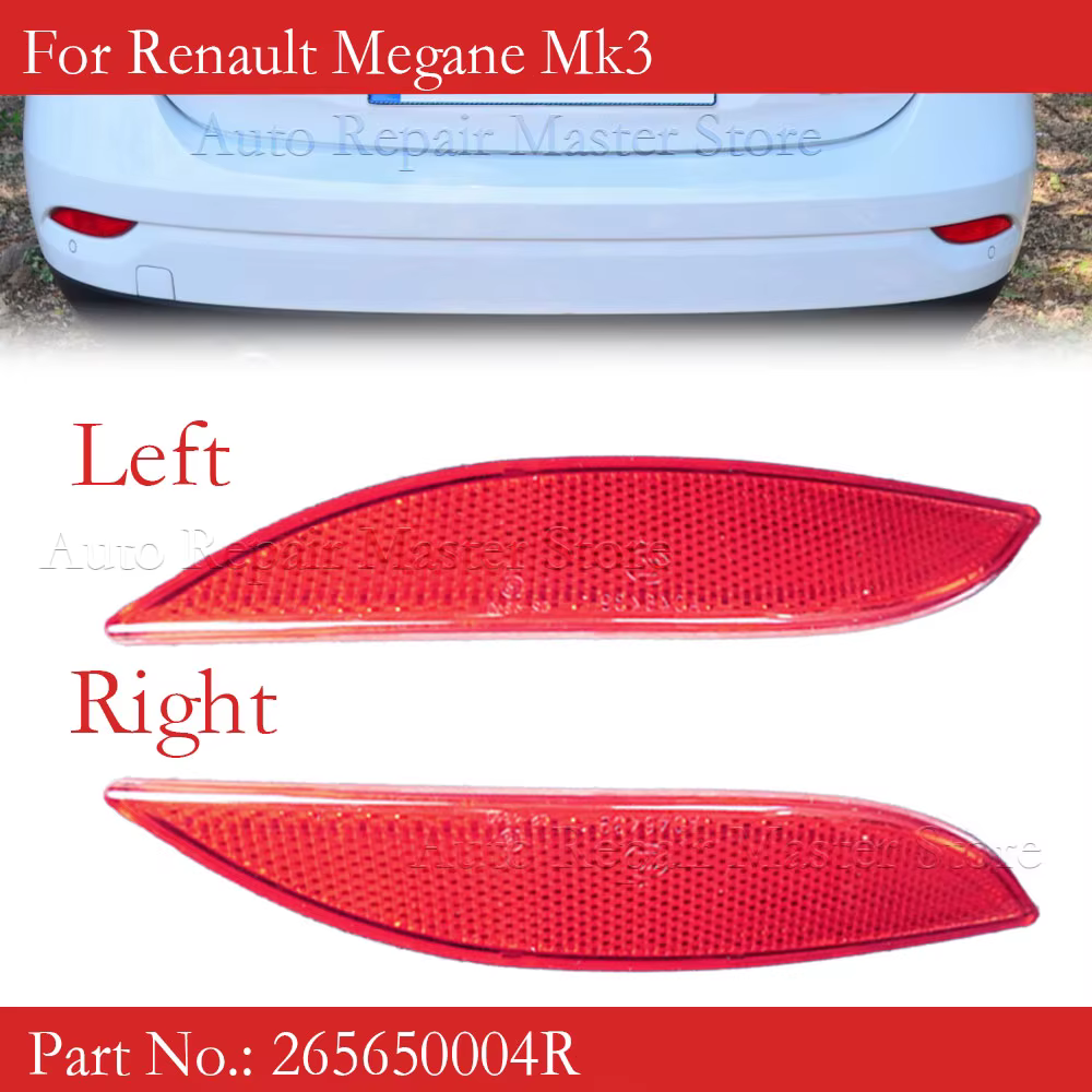 Reflector trasero 265650004R Renault Mégane III, izquierdo/derecho