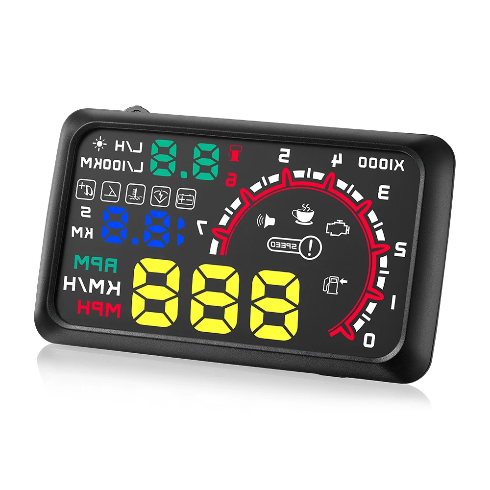 Pantalla HUD W02 proyector velocidad, temperatura y voltaje - imagen 5