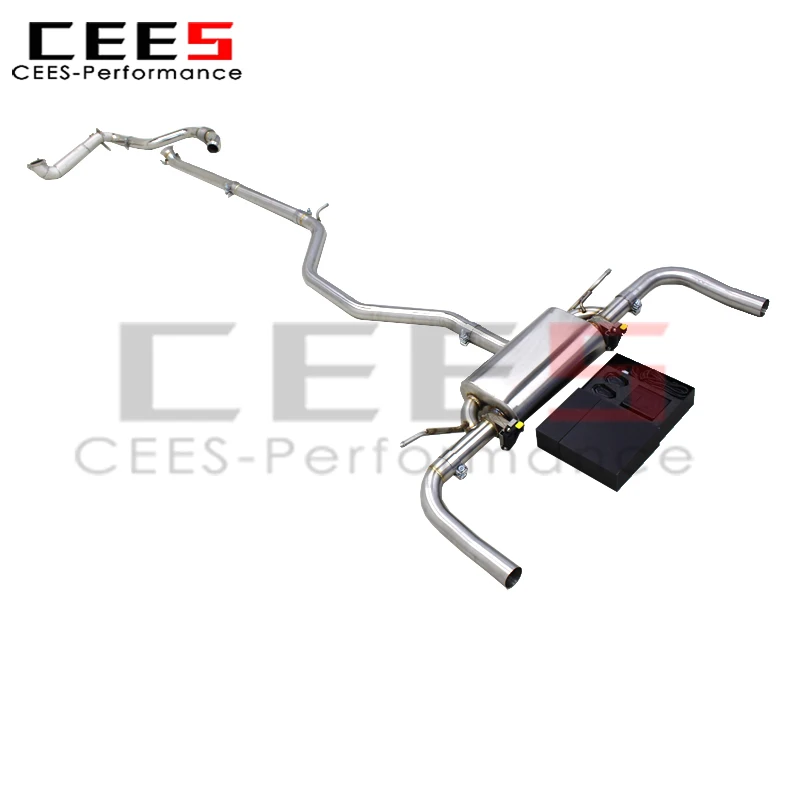 Tubos de escape Catback de acero inoxidable cees, sin bajante de gato para mercedes-benz CLA250 2,0 T 2014-2021, sistema Valvetronic de silenciador