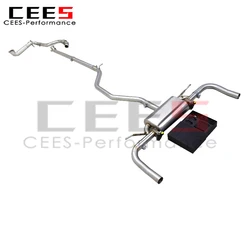 Tubos de escape Catback de acero inoxidable cees, sin bajante de gato para mercedes-benz CLA250 2,0 T 2014-2021, sistema Valvetronic de silenciador