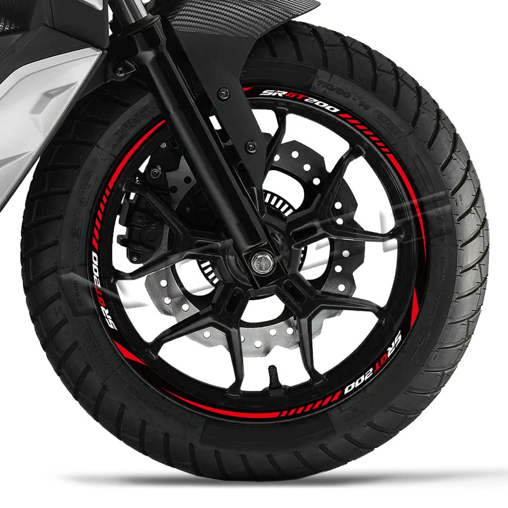 Pegatinas reflectantes llanta Aprilia SR GT 200 2023 – Impermeables - imagen 5