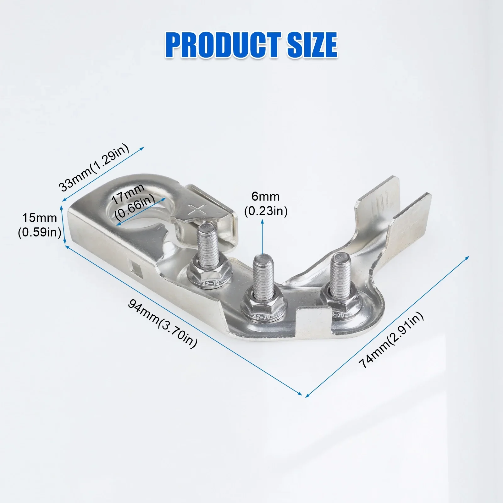 926-603 BT4Z-14450-SD con 3 postes auxiliares M6 juego de terminales de batería positiva para Ford Chevy Dodge Super Duty F-250 F-350 F-450 - imagen 2