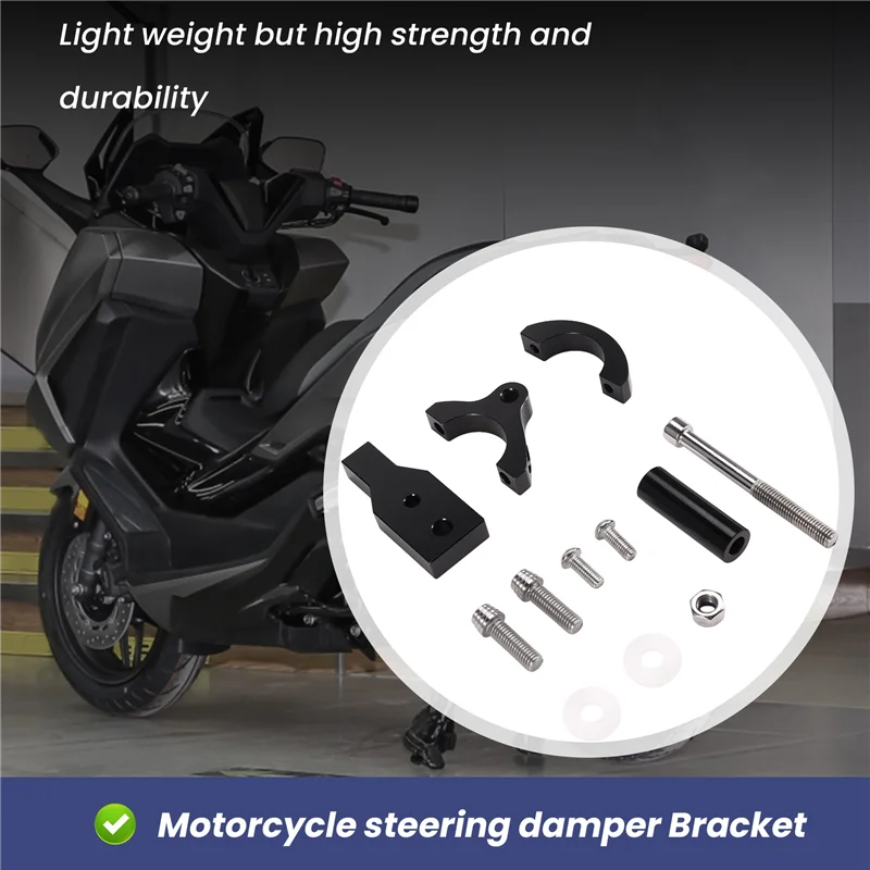 Kit estabilizador de dirección ajustable Honda Forza 350 con soporte - imagen 4