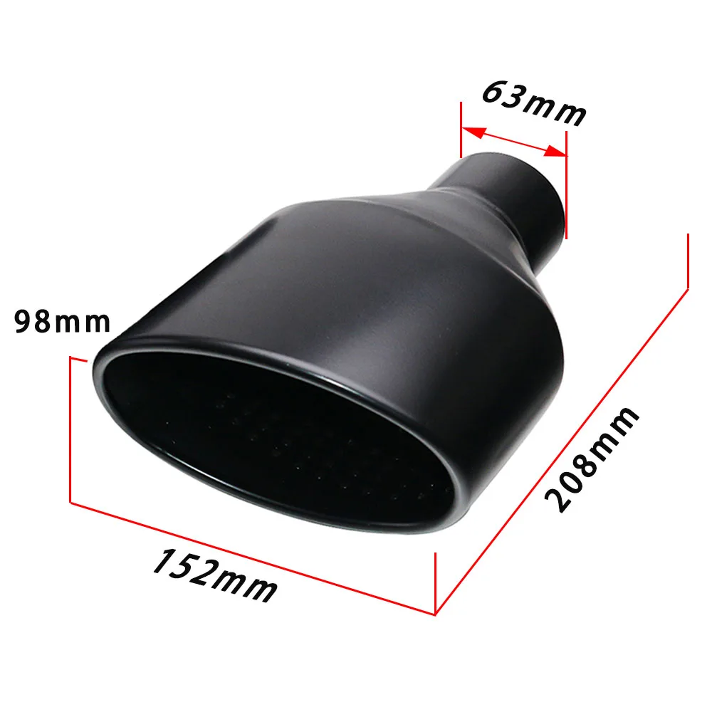Puntas de escape ovaladas inox 304 de 63 mm para Audi RS3-RS5 - imagen 2