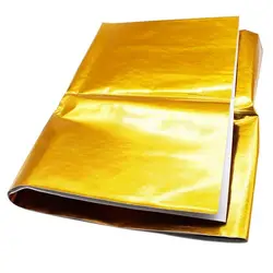 Cinta térmica reflectante dorada autoadhesiva para tubo de escape