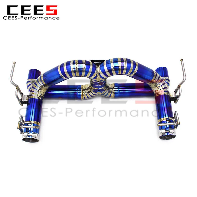 Tubo de escape CEES Catback para Ferrari 488 3,9 T 2015-2019 sistema de escape de ajuste recto de tubo X de carrera de escape de alto rendimiento