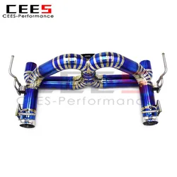 Tubo de escape CEES Catback para Ferrari 488 3,9 T 2015-2019 sistema de escape de ajuste recto de tubo X de carrera de escape de alto rendimiento