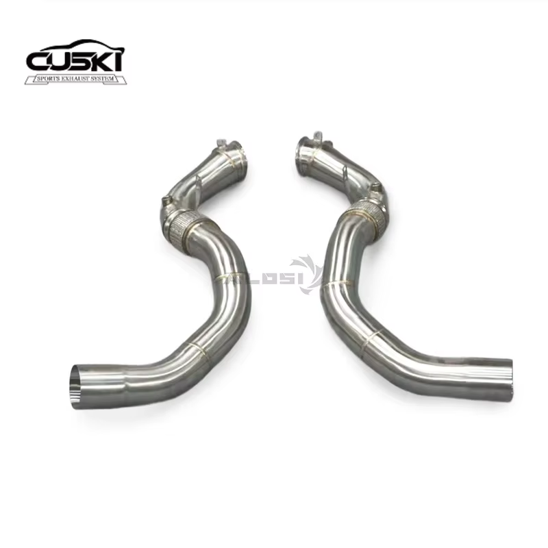 Bajante de escape de acero inoxidable para BMW X5 M F95 4.4 TT (2020-2024) - imagen 4