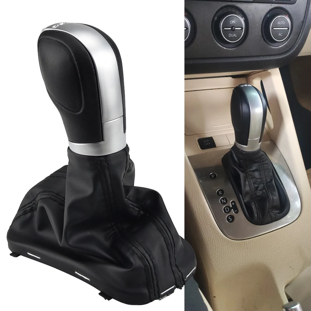 Pomo de cambio DSG de cuero para VW Golf 6, Jetta MK6 y EOS - imagen 3
