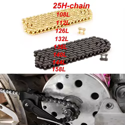Cadena 25H con eslabón de unión para minimoto y quad 47/49 cc 2T