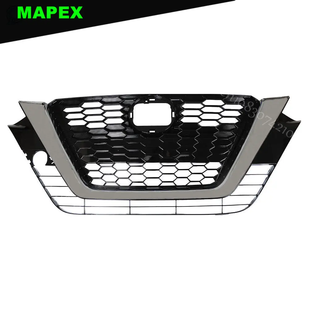 Parrilla delantera central cromada plástica Nissan Altima 2019-2021