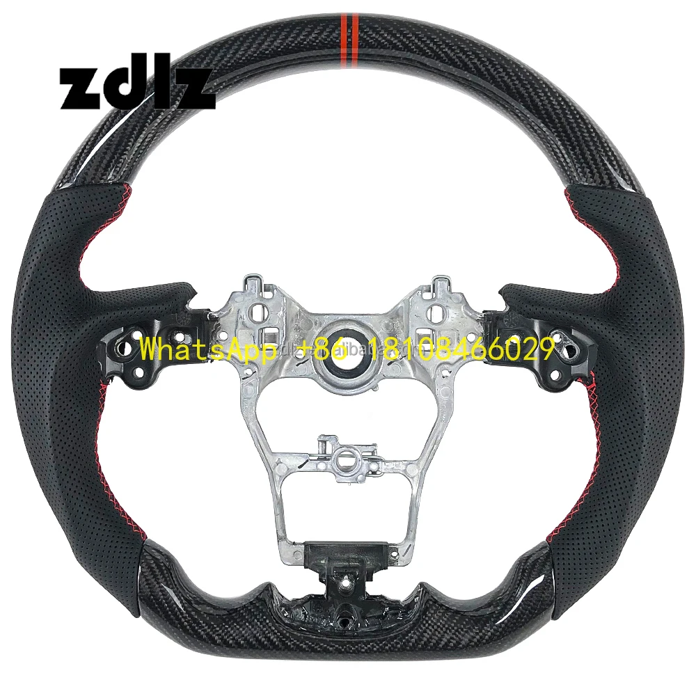 Volante deportivo de cuero y fibra de carbono Toyota Senna