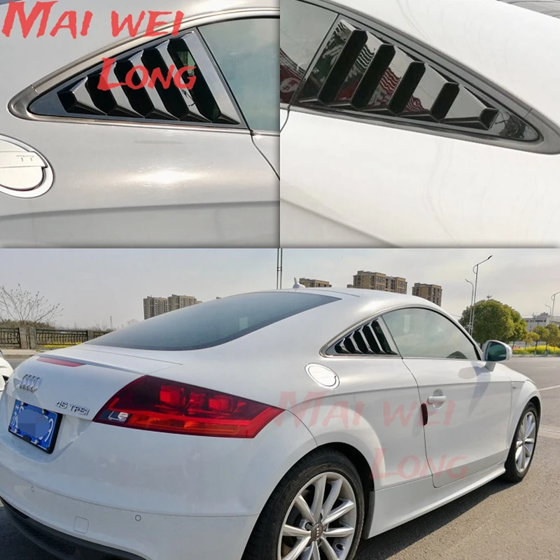 Deflectores de ventana trasera negros para Audi A3, A4, A5, A7 y TT - imagen 3