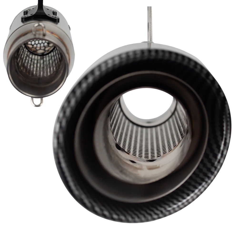 Tubo silenciador de escape Universal para motocicleta, proyecto de tres capas de 51MM y 60MM con DB Killer para VSTROM650 FZ07 DUKE250 450SR 800NK R3 - imagen 4