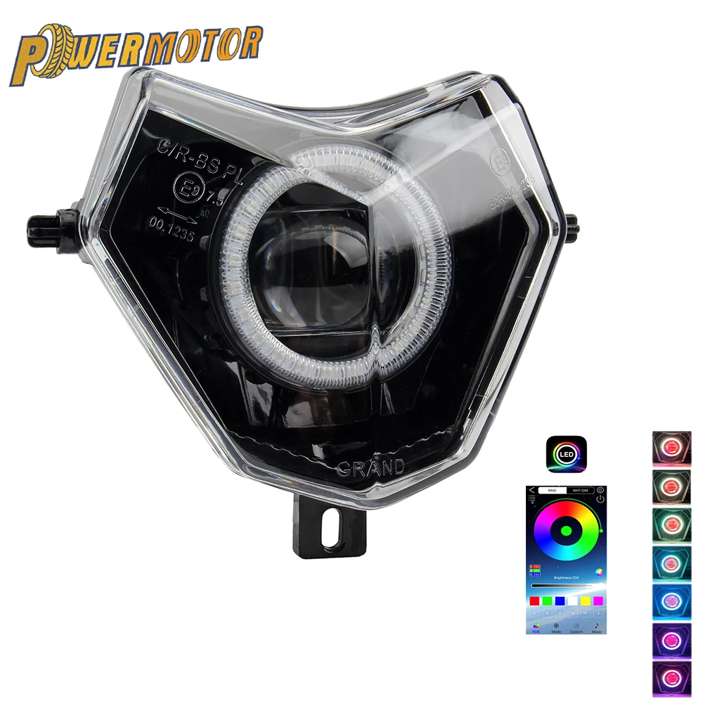 Anillo LED inteligente Bluetooth para moto Sherco Dirt Bike