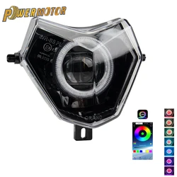 Anillo LED inteligente Bluetooth para moto Sherco Dirt Bike