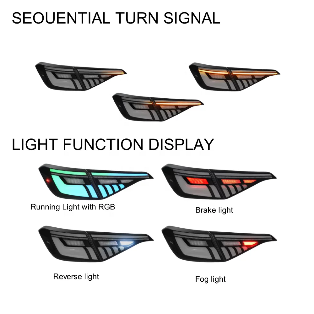2021-23 Honda Civic 11th Gen Sedan lámpara trasera Auto-Y luces traseras LED coloridas luces de giro secuencial nuevos accesorios de coche - imagen 4