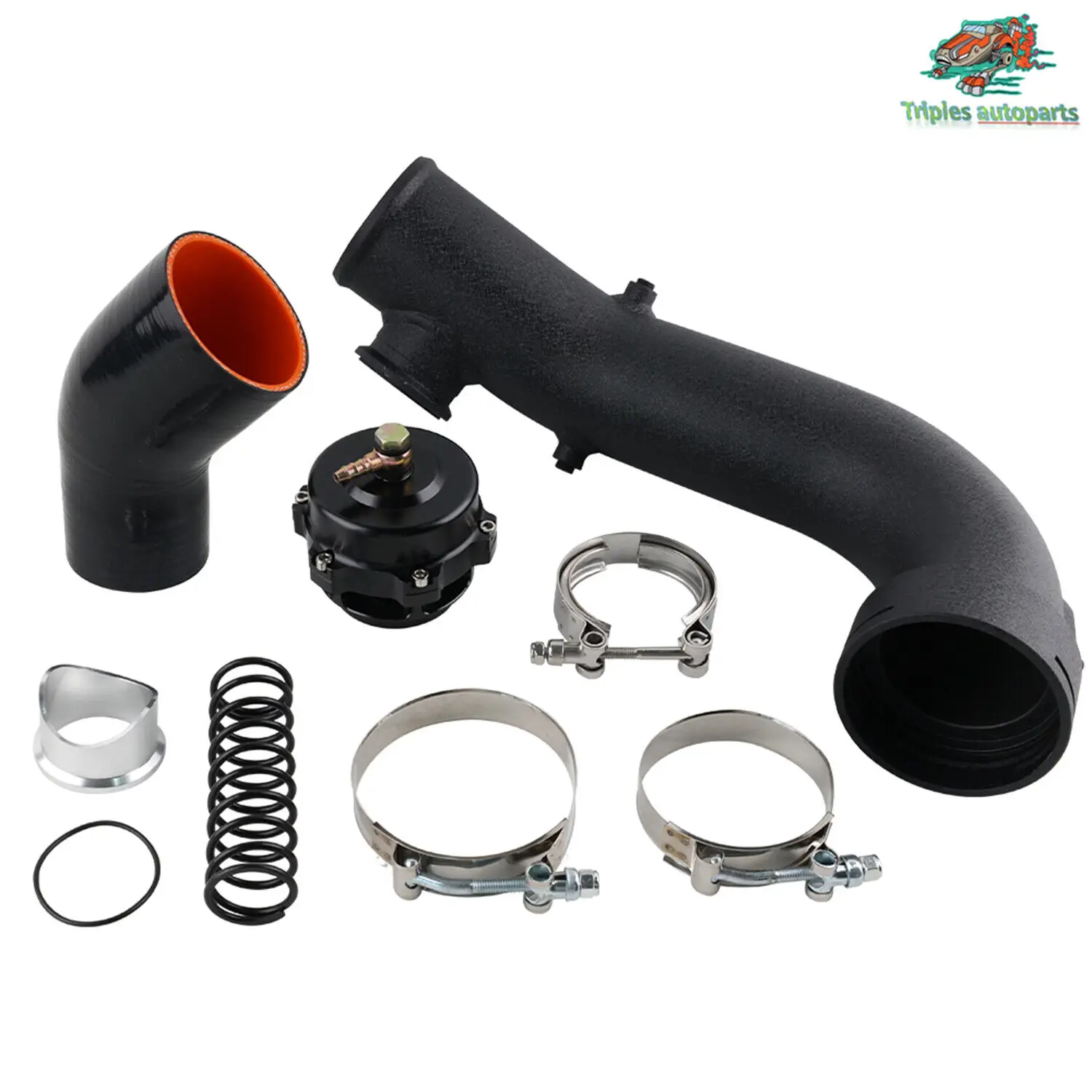 Tubo de carga para BMW N54 335i con válvula de descarga - imagen 5