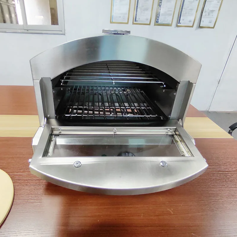 Horno de pizza eléctrico holandés de acero inoxidable para camping - imagen 2