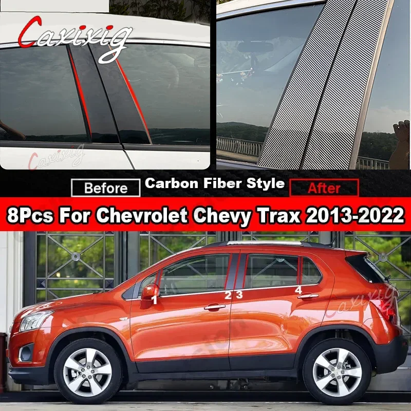Embellecedor negro brillante para la columna central del Chevrolet Trax
