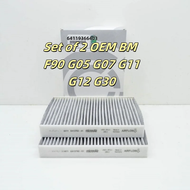 Filtro de habitáculo de carbón activo para BMW Serie 5, 7, X5 y X7
