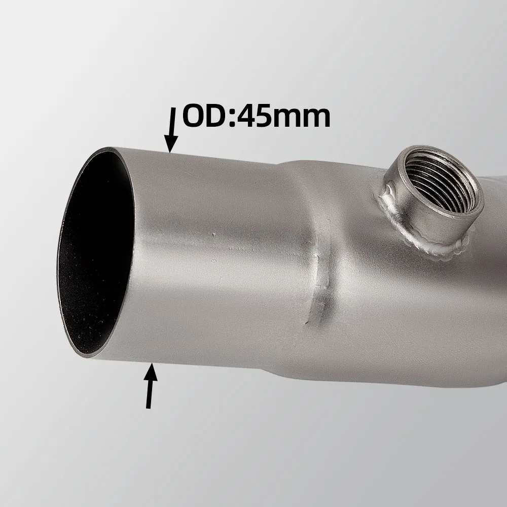 Tubo de enlace escape Yamaha YZF-R6 2017-2025 de acero inoxidable - imagen 3